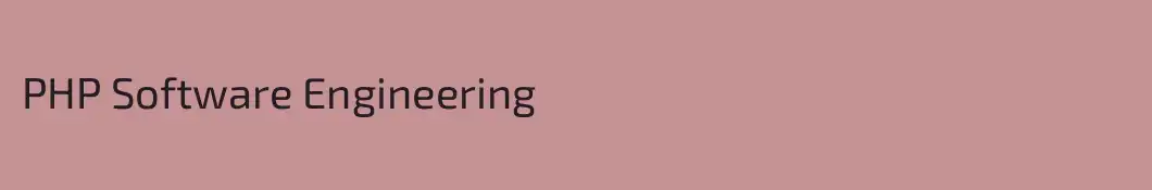 PHP Software Engineering